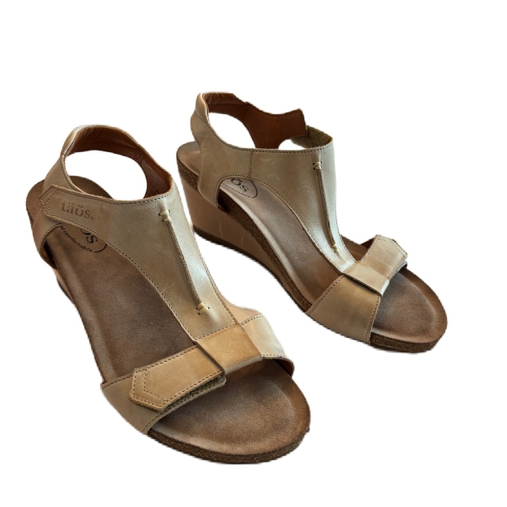 Taos Women's Stone Sheila Wedge Sandal Size 40 (9-9.5)